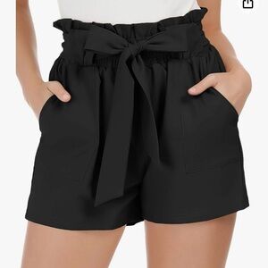 GRACE KARIN Women Bowknot Tie Waist Summer Casual Shorts with Pockets